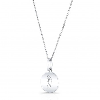 De Beers Forevermark Center of My Universe® Floral Halo Diamond Pendant  Necklace in 18K White Gold, 0.60 ct. t.w.